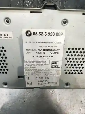 Second-hand car spare part multifunction display for bmw 3 (e46) 330 xd oem iam references 65526923896  6923896