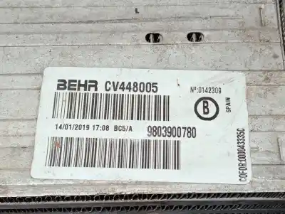 Peça sobressalente para automóvel em segunda mão intercooler por citroen c4 cactus bluehdi 100 referências oem iam 9803900780  cv448005