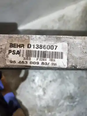 Second-hand car spare part intercooler for citroen c6 básico oem iam references 9646300980  d1386007