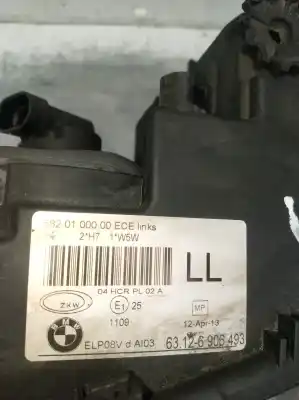 Second-hand car spare part left headlight for bmw 3 (e46) 320 d oem iam references 63126906493  5820100000ece