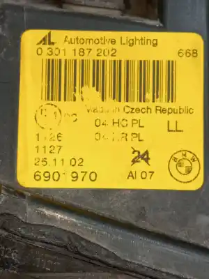 Pezzo di ricambio per auto di seconda mano faro anteriore destro per bmw 3 compact (e46) 320 td riferimenti oem iam 0301187202  6901970
