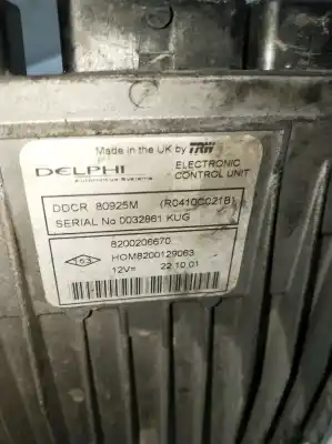 Second-hand car spare part ecu engine control for renault clio ii (bb_, cb_) 1.5 dci (b/cb07) oem iam references 8200206670 80925m 0035861