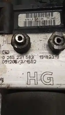 Peça sobressalente para automóvel em segunda mão abs por opel meriva cosmo referências oem iam 0265800443  0265231583 13182319