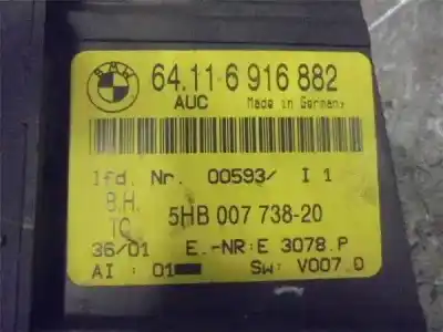 Second-hand car spare part climate control for bmw serie 3 compacto (e46) m47n204d4 oem iam references 64116916882  