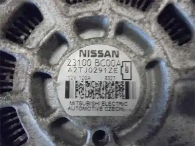 Peça sobressalente para automóvel em segunda mão alternador por nissan note (e11e) hr16de referências oem iam 23100bc00a  