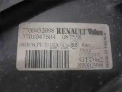 İkinci el araba yedek parçası sol far için renault scenic rx4 (ja0) 1.9 dci salomon oem iam referansları 7700432098  