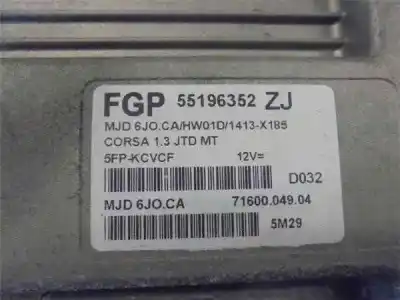 İkinci el araba yedek parçası ecu motor kontrol cihazi için opel corsa d 1.3 16v cdti oem iam referansları   