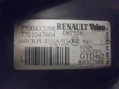 Second-hand car spare part left headlight for renault scénic i monospace (ja0/1_, fa0_) 1.9 dti (ja1u) oem iam references   