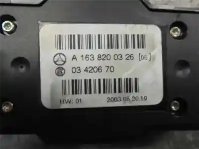 Gebrauchtes Autoersatzteil klimakontrolle zum mercedes-benz clase ml (bm 163) 2.7 270 cdi (163.113) [2.7 ltr. - 120 kw cdi 20v cat] oem-iam-referenzen   