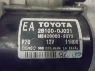Second-hand car spare part starter motor for toyota yaris (ncp1/nlp1/scp1) 1.3 expo oem iam references   