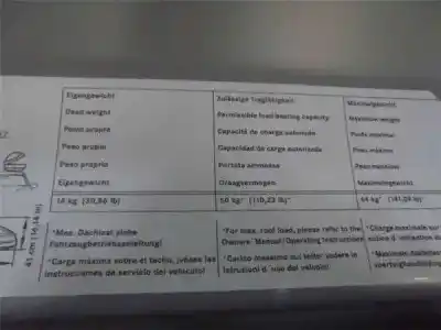Gebrauchtes Autoersatzteil decke zum mercedes-benz clase ml (bm 163) 2.7 270 cdi (163.113) [2.7 ltr. - 120 kw cdi 20v cat] oem-iam-referenzen   