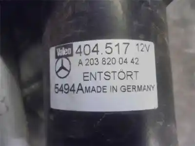 Pièce détachée automobile d'occasion moteur d'essuie-glace avant pour mercedes-benz clase c (w203) familiar 2.2 cdi cat références oem iam   
