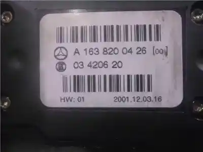 Pezzo di ricambio per auto di seconda mano controllo riscaldamento / aria condizionata per mercedes-benz clase ml (bm 163) om628963 riferimenti oem iam   