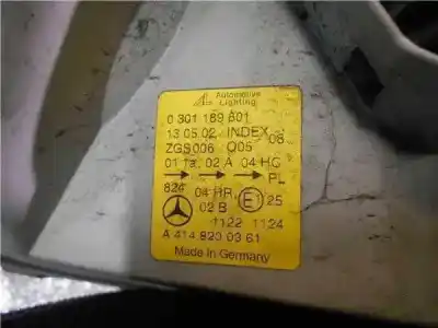 Pièce détachée automobile d'occasion feu gauche pour mercedes-benz vaneo (bm 414) compact van 1.6 (414.700) références oem iam   