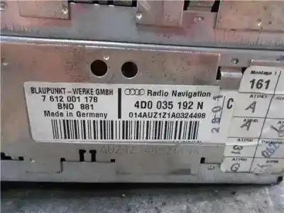 Second-hand car spare part gps navigation system for audi a8 (d2) 3.3 tdi quattro oem iam references   
