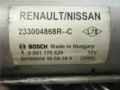 Recambio de automóvil de segunda mano de motor arranque para renault megane iii berlina 5 p 1.5 dci diesel fap referencias oem iam 233004868r  