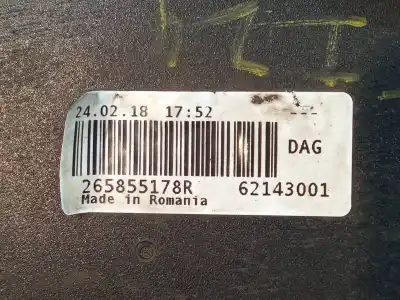Pezzo di ricambio per auto di seconda mano fendinebbia posteriore destro per dacia duster 1.5 dci d fap riferimenti oem iam 265855178r 62143001 