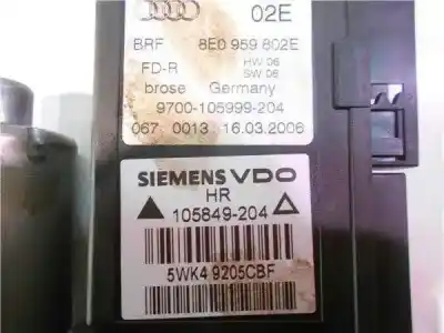 Pezzo di ricambio per auto di seconda mano motore alzacristalli posteriore destro per audi a4 avant (8e) bre riferimenti oem iam 8e0959802e  