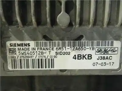 Автозапчастина б/у ебу контролер двигуна для ford focus c-max (cap) kkda посилання на oem iam 6m5112a650yb  