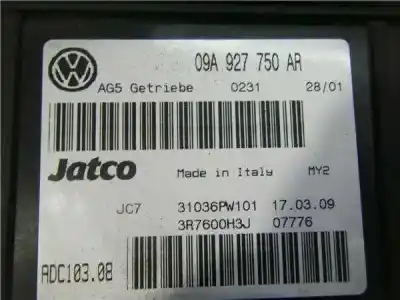 Автозапчасти б/у блок управления автоматической коробкой передач за audi a3 (8l) auq ссылки oem iam 09a927750ar  