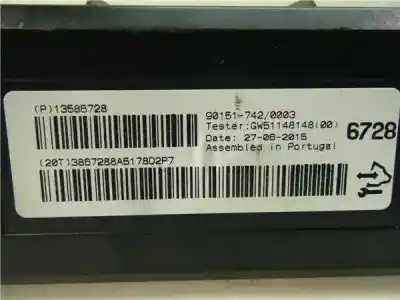 İkinci el araba yedek parçası klima ünitesi için opel astra j berlina 5p a20dth oem iam referansları 13586728  