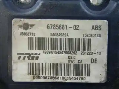 Pezzo di ricambio per auto di seconda mano abs per bmw mini (r56) n12b14a riferimenti oem iam 6785681  