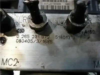 Peça sobressalente para automóvel em segunda mão abs por fiat 500 169a4000 referências oem iam 51801319  