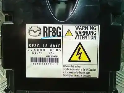 Автозапчастина б/у ебу контролер двигуна для mazda 6 lim. 2.0 turbodiesel посилання на oem iam rf8g18881f   Автозапчастина б/у ебу контролер двигуна для mazda 6 lim. 2.0 turbodiesel посилання на oem iam rf8g18881f