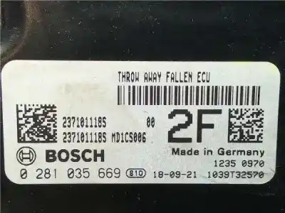 Автозапчасти б/у блок управления двигателем за dacia dokker 1.5 blue dci diesel fap cat ссылки oem iam 237101118s  