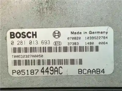 Автозапчастина б/у ебу контролер двигуна для dodge caliber (pm) byl посилання на oem iam p05187449ac  