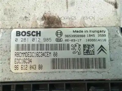 Автозапчасти б/у блок управления двигателем за citroen c4 berlina 1.6 16v hdi fap ссылки oem iam 9661204380  