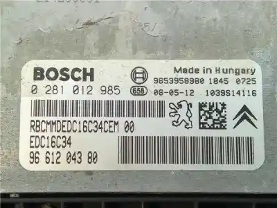 Tweedehands auto-onderdeel ecu motorcontroller voor citroen c4 berlina 1.6 16v hdi fap oem iam-referenties 9660000000  