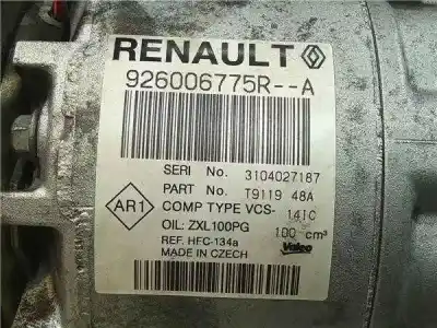 Second-hand car spare part air conditioning compressor for dacia logan 1.2 16v cat oem iam references 926006775r  