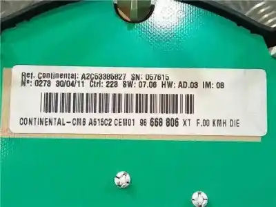 Peça sobressalente para automóvel em segunda mão quadrante por citroen c3 1.4 hdi cool referências oem iam 96668806xt  