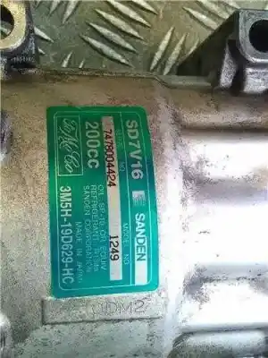 Pezzo di ricambio per auto di seconda mano compressore aria condizionata per ford focus c-max 2.0 tdci riferimenti oem iam 3m5h19d629hc  