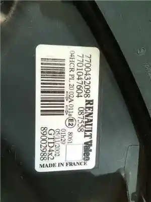 Pezzo di ricambio per auto di seconda mano faro anteriore sinistro per renault scenic (ja..) 1.6 16v fairway riferimenti oem iam 7700432098  