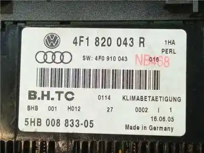 Second-hand car spare part climate control for audi a6 avant (4f5) 3.0 v6 24v tdi oem iam references 4f1820043r  