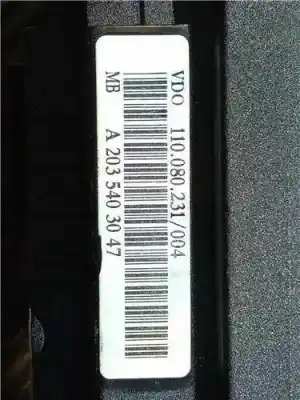 Pezzo di ricambio per auto di seconda mano pannello degli strumenti per mercedes-benz clase c (w203) familiar 2.2 cdi cat riferimenti oem iam a2035403047  