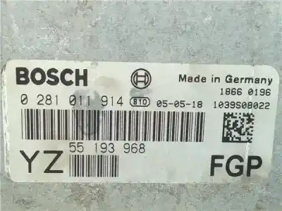 Автозапчастина б/у ебу контролер двигуна для opel vectra c berlina d-z19dt посилання на oem iam 55193968  