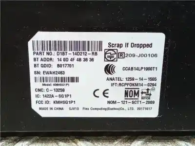 Peça sobressalente para automóvel em segunda mão módulo eletrônico por ford ka+ (cdu) yskd referências oem iam d1bt14d212rb  