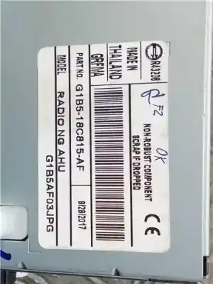Peça sobressalente para automóvel em segunda mão sistema de áudio / rádio cd por ford ka+ (cdu) yskd referências oem iam g1b518c815af  