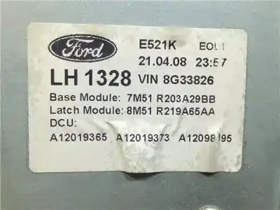 Piesă de schimb auto la mâna a doua mecanism acționare geam fațã stânga pentru ford c-max (cb3) kkda referințe oem iam 7m51r203a29bb  