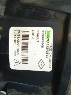 Second-hand car spare part left fog light for dacia logan 1 mcv familiar 1.5 dci (ks0k) oem iam references 8200074008  
