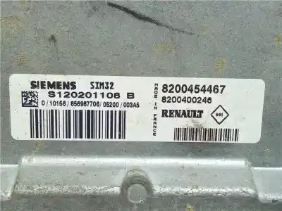 Автозапчастина б/у ебу контролер двигуна для renault clio ii fase ii (b/cb0) g/d4f b7 посилання на oem iam 8200454467  
