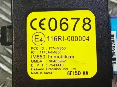 Pièce détachée automobile d'occasion COMMUTATEUR D'ALLUMAGE pour CHEVROLET MATIZ (2004)  Références OEM IAM 96465962 7541440 