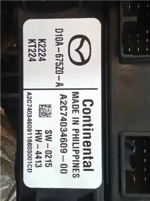 Second-hand car spare part electronic module for mazda cx-3 (dk) 2.0 skyactiv-g (dk5w, dk6w) oem iam references d10a675z0a  a2c7403460900