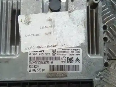 Pezzo di ricambio per auto di seconda mano Centralina Start/stop per CITROEN C4 BERLINA 1.6 16V HDi Riferimenti OEM IAM 9664257580 CENTRALITA MOTOR 9653958980/9644692380 , CENTRALITA BSI 9663798480 Y CLAUSOR 9663123380 281013332