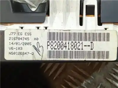 Peça sobressalente para automóvel em segunda mão quadrante por renault modus i (2004+) 1.6 confort dynamique [1.6 ltr. - 82 kw 16v] referências oem iam p8200418021d  216784745