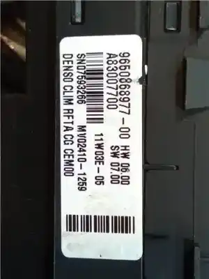 Автозапчастина б/у клімат-контроль для citroen c4 grand picasso 1.6 blue-hdi fap посилання на oem iam 9650868977  a83007700