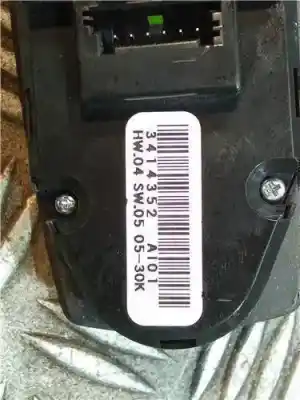 Peça sobressalente para automóvel em segunda mão botão / interruptor elevador vidro dianteiro esquerdo por bmw x3 (e83) 3.0d referências oem iam 3414352  